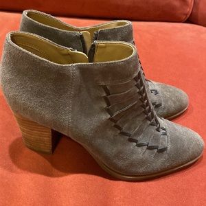 Franco Sarta leather suede ankle booties size 8.5